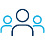 People icon with three team members.