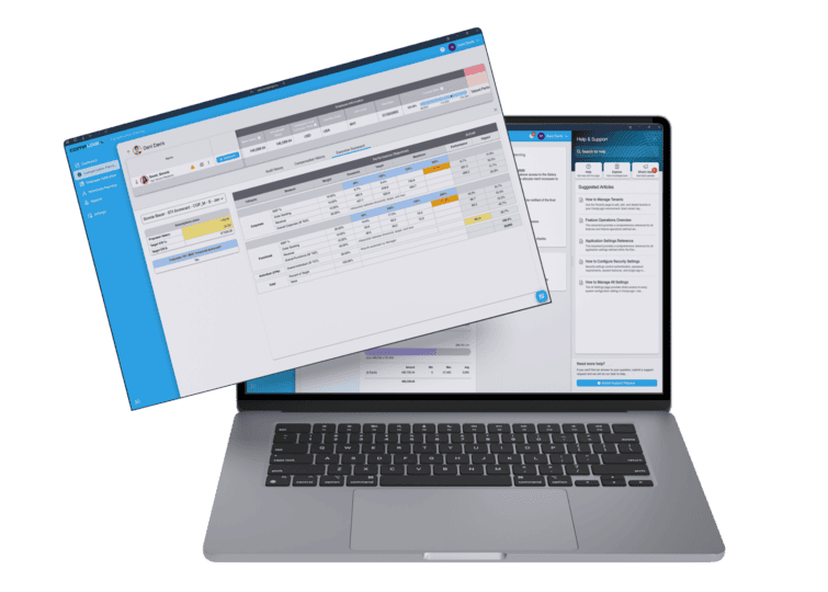 Performance management metrics screenshot.